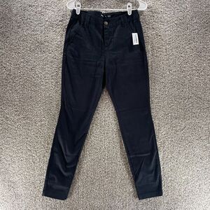 Old Navy Pants Adult Womens 0 Black Skinny Stretch Cotton Casual Pockets Ladies